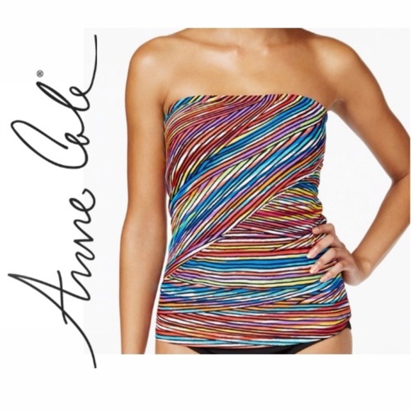 anne cole bandeau tankini